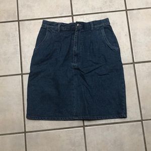 Vintage Denim Jean Skirt